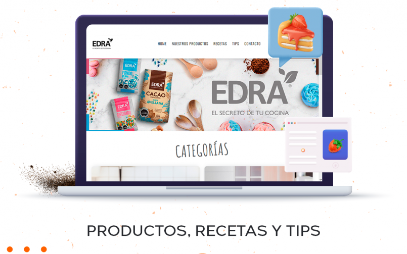 Nuevo sitio web para Sabores EDRA